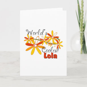 Floral World's Coolest Lola Holiday Card