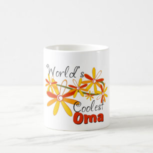 Floral World's Coolest Oma Coffee Mug