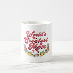 Floral World's Greatest Mum Coffee Mug