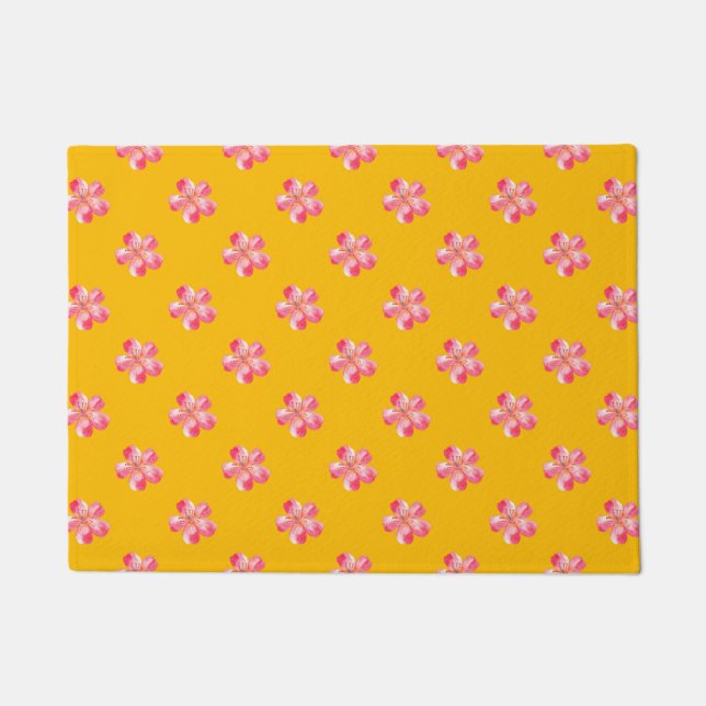 Floral Wrap Dress Doormat (Front)