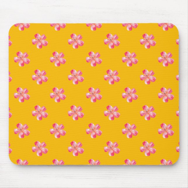 Floral Wrap Dress Mouse Pad (Front)