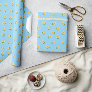 Floral wrapping paper