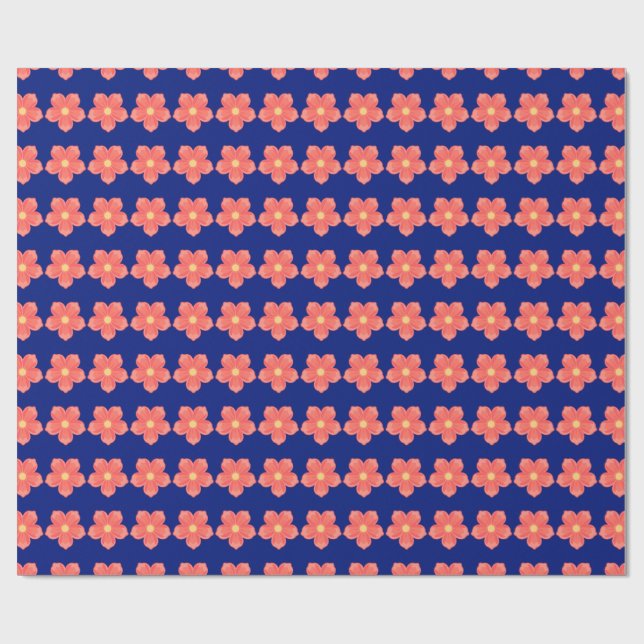 Floral  wrapping paper (Flat)