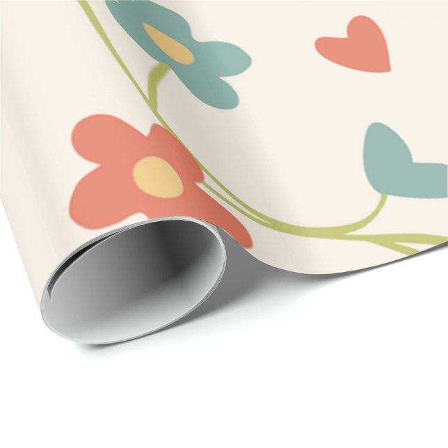 Floral Wrapping Paper (Roll Corner)