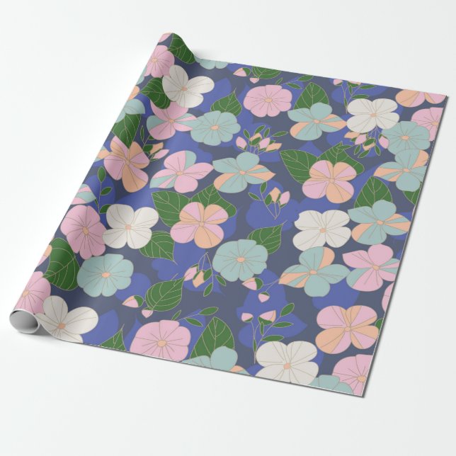 Floral Wrapping Paper (Unrolled)