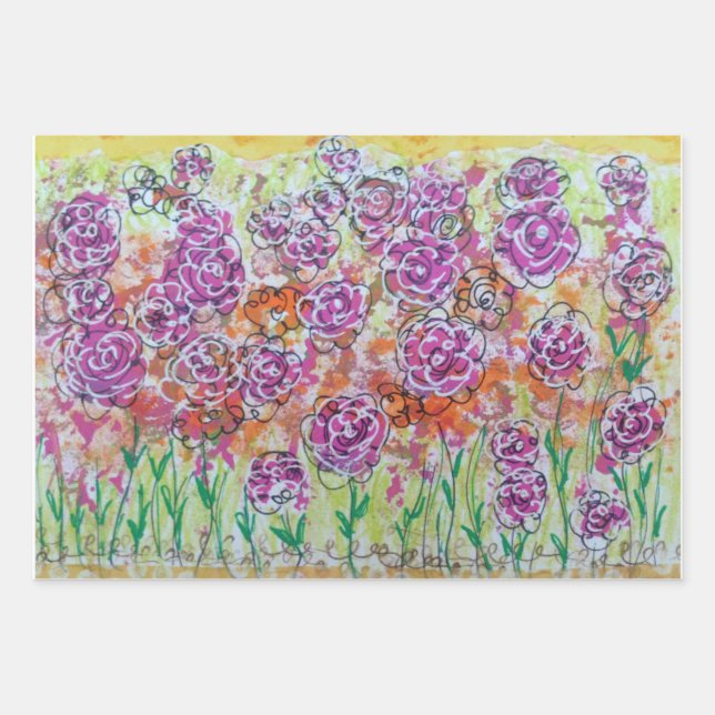 Floral Wrapping Paper (Front 3)