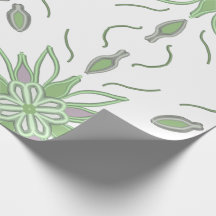 Floral wrapping paper