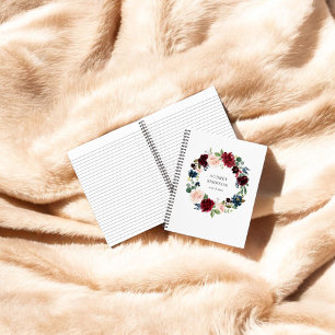 Floral Wreath Elegant  Notebook