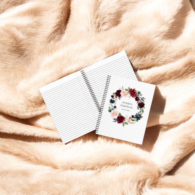 Floral Wreath Elegant  Notebook (Creator Uploaded)