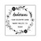 Floral Wreath | Family Name Return Address