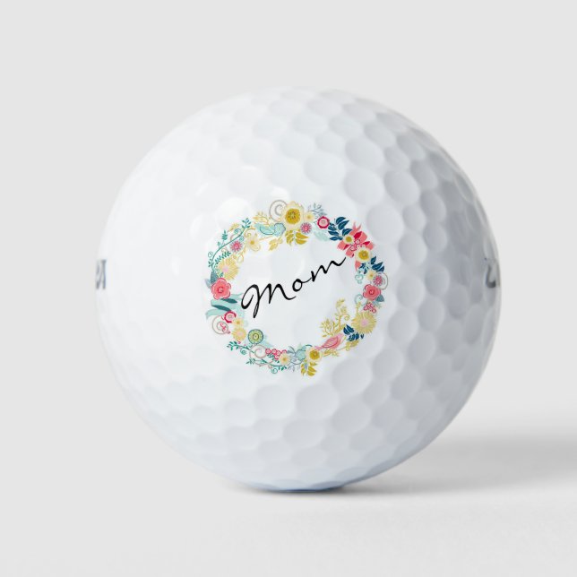Floral Wreath Golf Balls (Front)