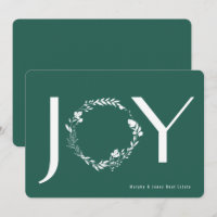 Floral Wreath Joy Branded Logo Corporate Christmas
