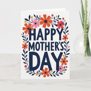 Floral Wreath Message Card