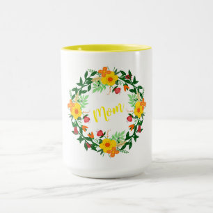 Floral Wreath Mug