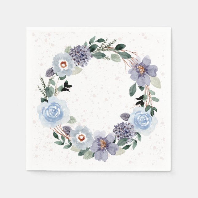 Floral Wreath Napkin (Front)