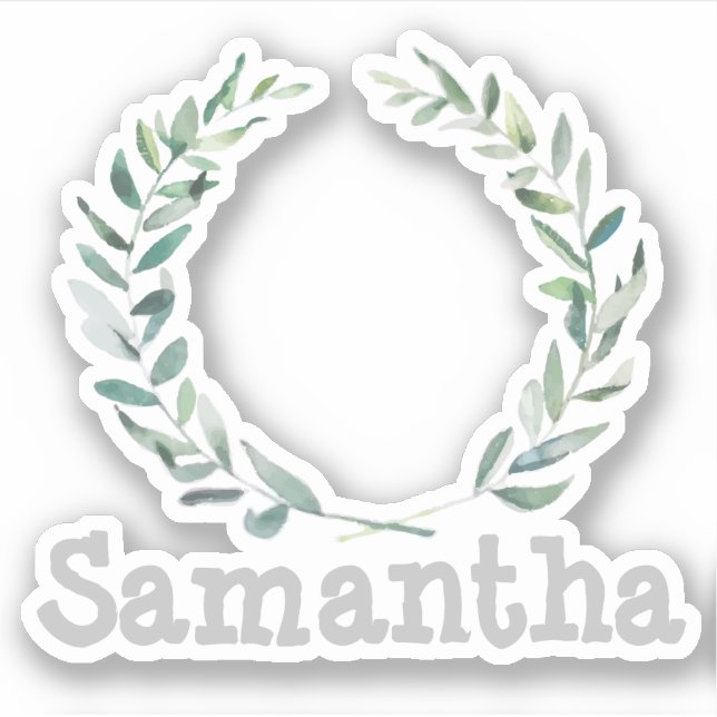 Floral wreath personalized (Front)