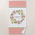 Floral Wreath Pink Yellow Roses