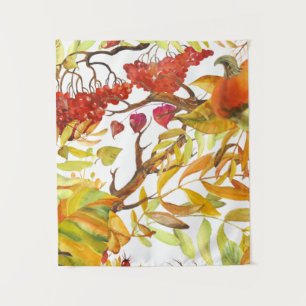 Floral Wreath Tapestry