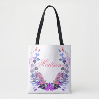 Floral Wreath Tote Bag