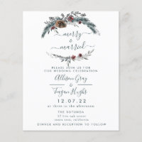 Floral Wreath Wedding Invitation | Budget Flyer