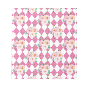 Floral Wreath Wedding Invitation Notepad