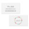 Floral wreath wedding website card