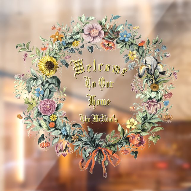 Floral Wreath Welcome Template (Sheet 2)