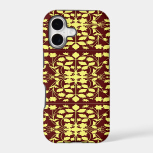Floral yellow and brown