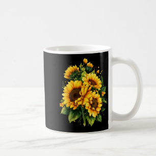 Floral Yellow Sunflower Summer Garden Flower Women Coffee Mug