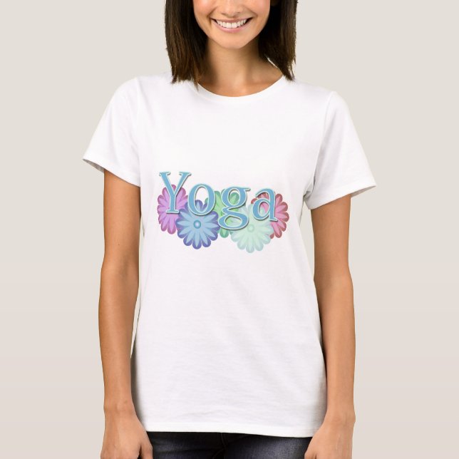 Floral Yoga T-Shirt (Front)