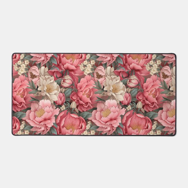 Floral Zen Desk Mat (Front)