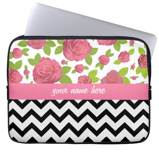 Floral & Zigzag Mixed Prints Electronics Bag
