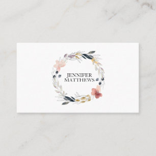 Florale Visitenkarte Business Card