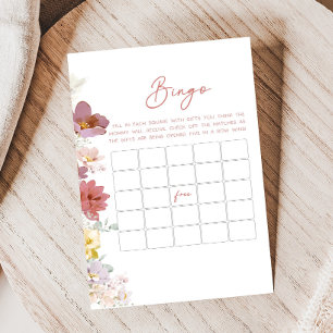 Florals Baby Bloom Baby Shower Bingo Game