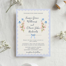 Florals Blue Romantic Garden Wedding