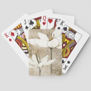Florals Drawn by Pencil Playing Cards