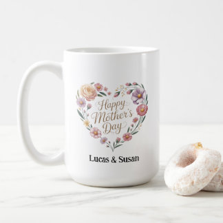 Florals Flowers Happy Mother's Day Cup Coffee Gift