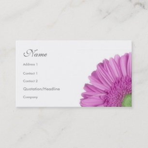 Florals - Gerbera Daisy Business Card