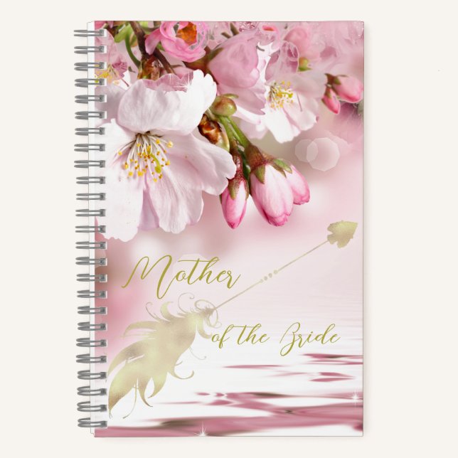 Florals Mother of Bride Personalised  Notebook (Front)
