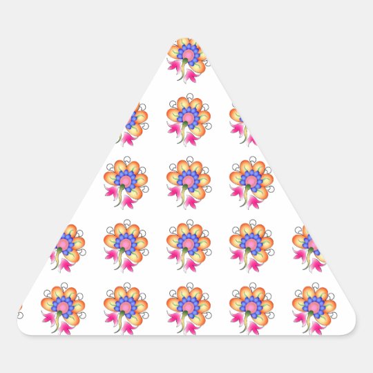 Florals Triangle Sticker
