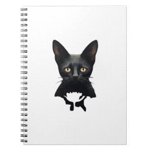 Florals Whimsigoth Gothic Style Kitty And Poppies Notebook