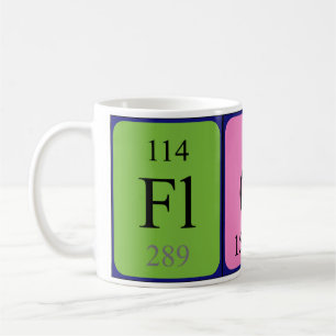 Flore periodic table name mug