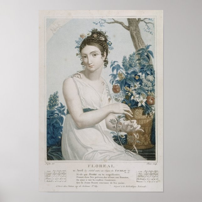 Floreal , eighth month of the Republican Poster (Front)