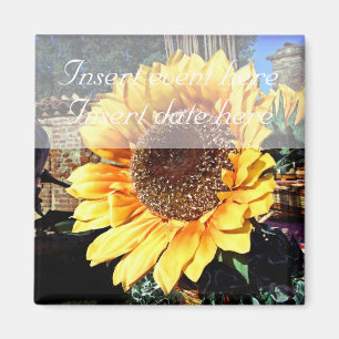 Floreal Save the date Magnet Template