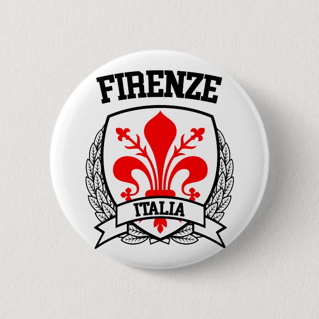 Florence 6 Cm Round Badge (Front)