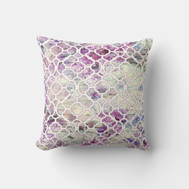 Florence Beautiful Blossom Cushion | Lilac (Front)