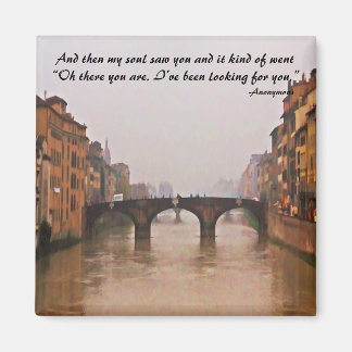Florence Bridge With Love Quote Magnet