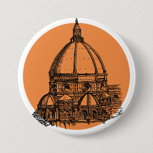 Florence Cathedral 7.5 Cm Round Badge