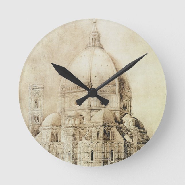Florence Cathedral from the East, from 'Fragments Round Clock (Front)