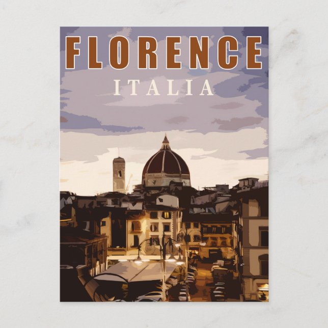 Florence cathedral summer touring italy  postcard (Front)